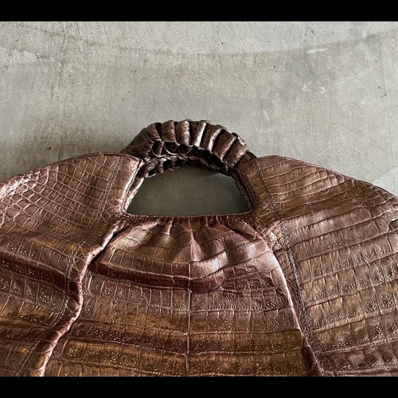 Nancy Gonzalez Crocodile Copper Tote Bag - Picture 4 of 16